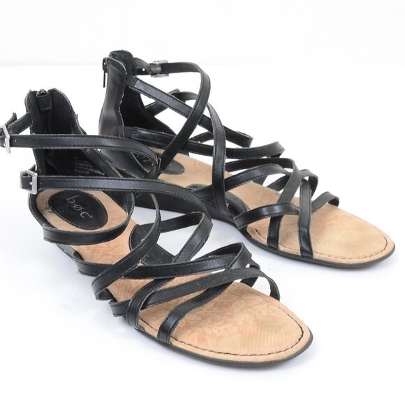 B.O.C. Born Concept Gladiator Wedge Sandals Vegan Leather Women's 11 - Picture 6 of 8